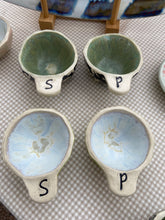 Load image into Gallery viewer, Pink Accent Salt & Pepper Bowls