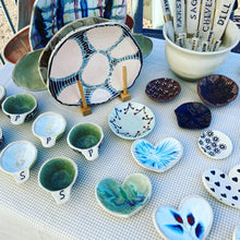 Load image into Gallery viewer, Lime Green Accent Salt & Pepper Bowls