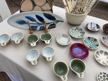 Load image into Gallery viewer, Lime Green Accent Salt &amp; Pepper Bowls
